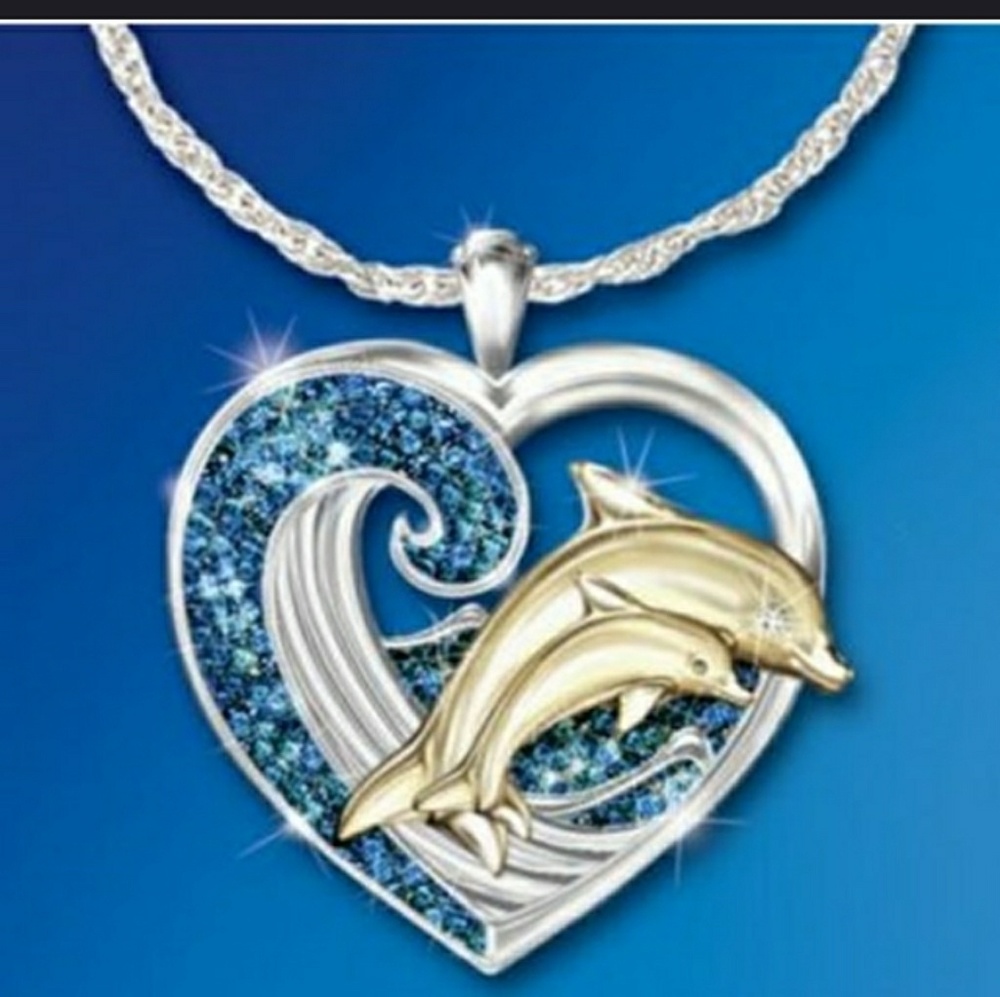Dolphin Pendant and Necklace